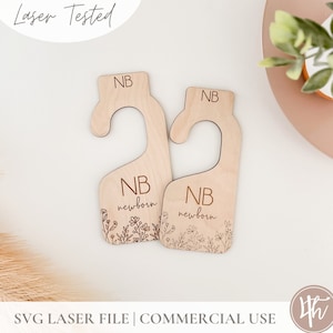 Sorteren en graveren van wilde bloemen Kastverdelers Newborn-5T SVG | SVG-kastscheiders | Glowforge | Laser-svg | Cadeau-ideeën voor babyshowers