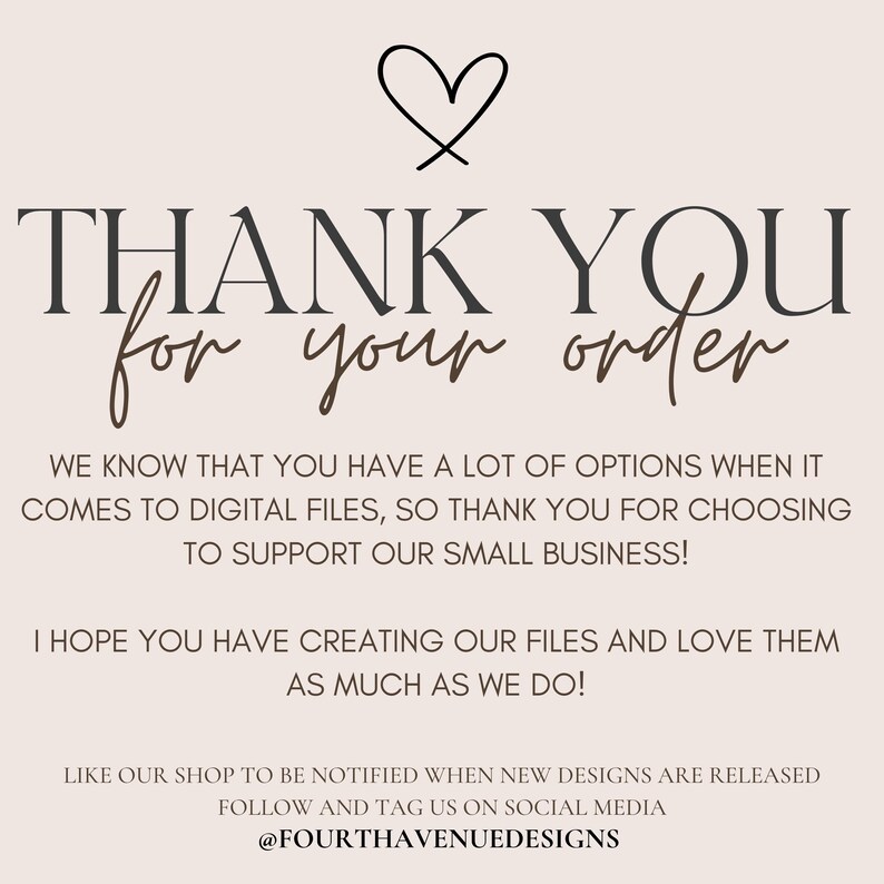May include: Thank you for your order. We know that you have a lot of options when it comes to digital files, so thank you for choosing to support our small business! I hope you have creating our files and love them as much as we do! Like our shop to be notified when new designs are released. Follow and tag us on social media @FOURTHAVENUEDESIGNS