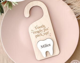 Archivo láser del hada de los dientes / Archivo SVG del colgador de la puerta del hada de los dientes / Archivos de grabado láser / Glowforge SVG / Archivos láser / Archivo de colgador de la puerta