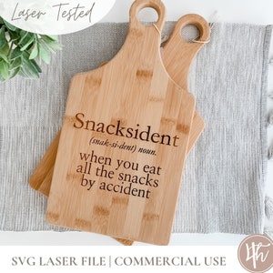 Snacksident-svg-bestand | Snijplank SVG | Glowforge | Cricut | Silhouet | Bestanden knippen | Digitale download