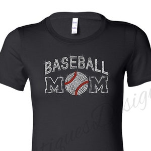 Baseball Mom Rhinestone TShirt