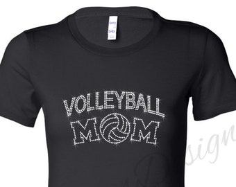 T-shirt met strassteentjes voor mama, volleybal, sport