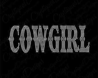 COWGIRL Strass Applikationen-COWGIRL Bling Benutzerdefinierte Country Girl Applikationen