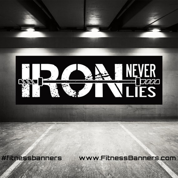 Fitness Wall Art Home Gym Banner Garage Gym Banner Wall - Etsy