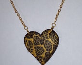 Necklace with pendant "Goldherz"//wertvolles gift for you//Geschenk for him