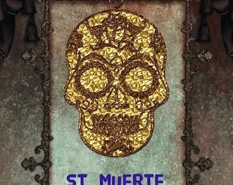 Gold Santisima Muerte Incense for Wealth