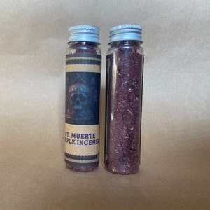 Purple Santisima Muerte Incense for Healing