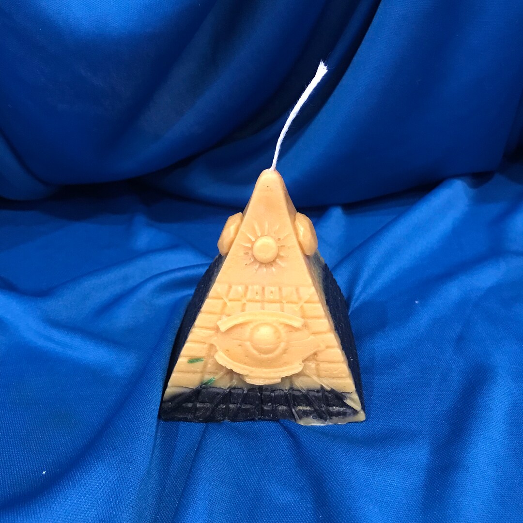 Pyramid of All Seeing Eye Candle Etsy