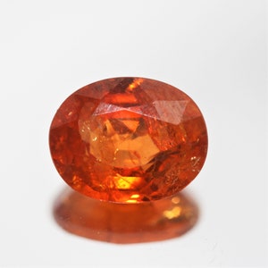 Spessartine Garnet Oval 10x8mm. (3.83ct.) - Orange Fanta Garnet Spesartite- Natural Gemstone Untreated