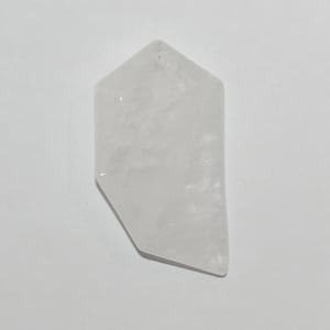 Rock Crystal Quartz Faceted Stick Pendant 40x20mm.