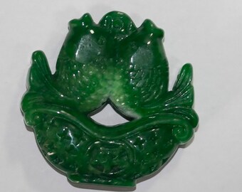 Green Jade Pendant 46mm.