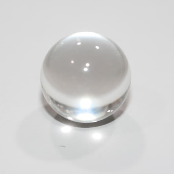 Rock Crystal Sphere Pendant Smooth Ball Without Drill 28mm.-Ref. 14854