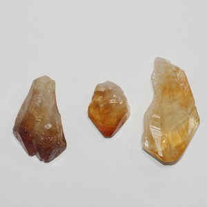 Raw Citrine Pendant 47x25mm.Approx.(1 Pcs )