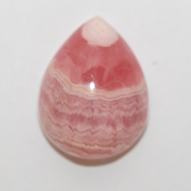 Rhodochrosite Drop Cabochon 18x14mm 18.2ct Top Quality Natural Gemstone Jewelry