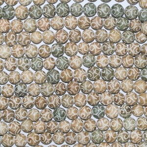 Jade Carved Round Beads 13mm.- Strand 130cm. Approx.