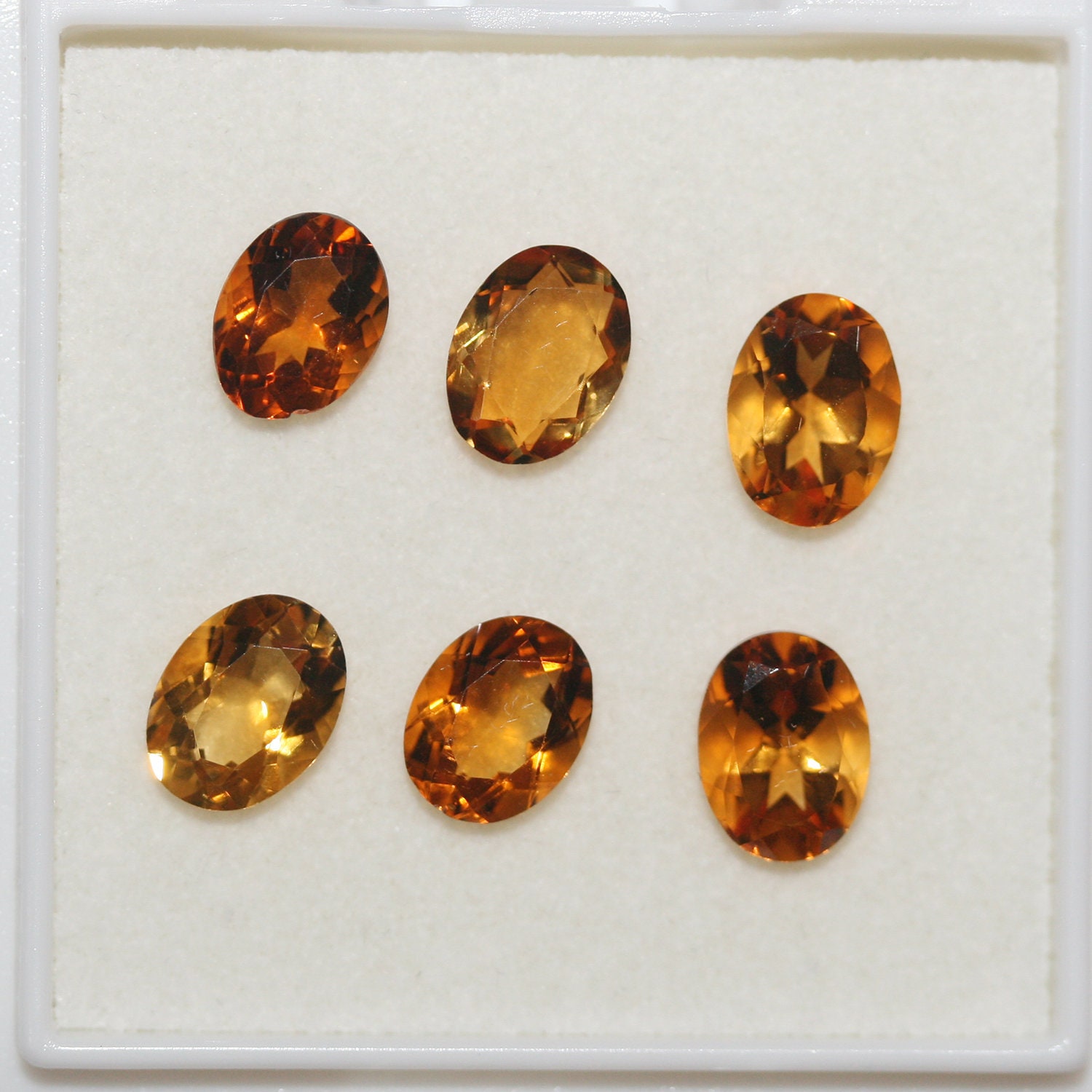 Citrine Naturelle Ovale - 8.31 Carats - Pierre Fine Orangée Non Traitée - Parfait état