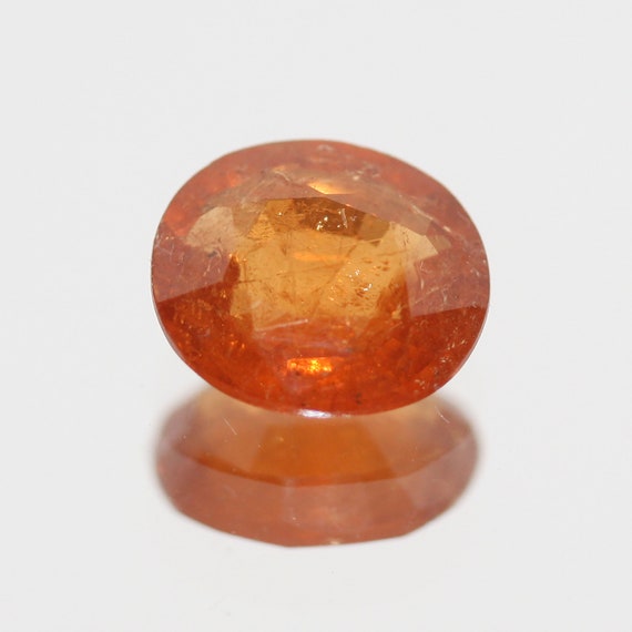 スペサルティンガーネット ファセットオーバル 7.5x6.5 mm (1.55ct 