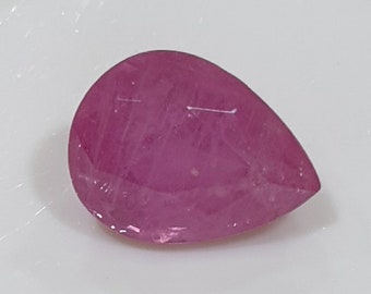 Natural Pink Sapphire Pear Cut 8.3x6.3mm 1.65ct Natural Gemstone Sapphire- Gemstones At Wholesale Price