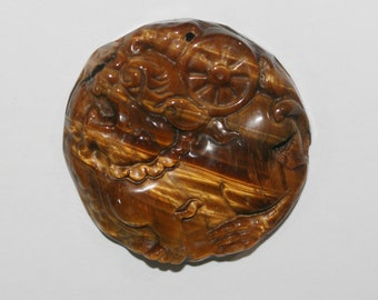 Tiger Eye Pendant 39mm