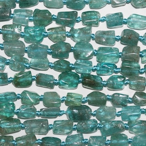 16&quot; St Blue Apatite Smooth Nugget Beads 8-10mm.Approx.-Strand 40cm.