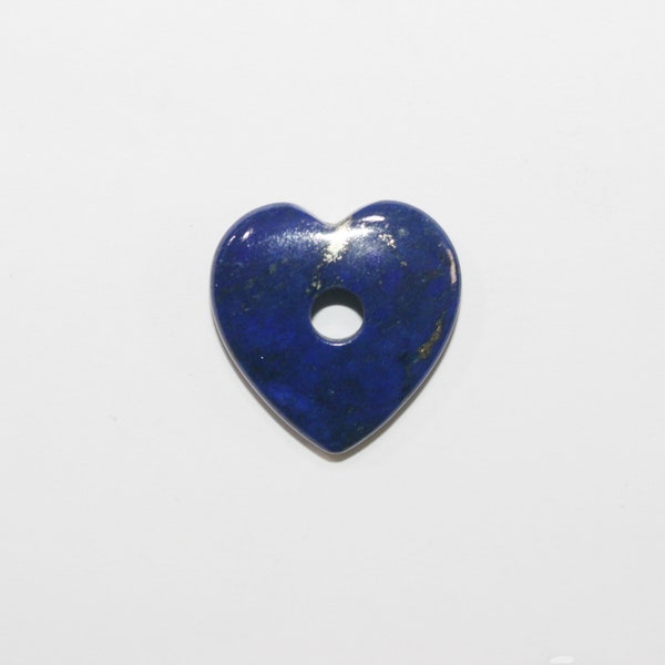 Lapis Lazuli Smooth Heart Pendant 20mm.