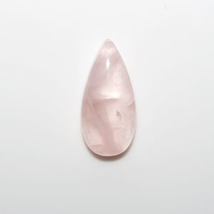 4 Pcs Lot Rose Quartz Drop Cabochon 20x10mm. (4 pcs.)