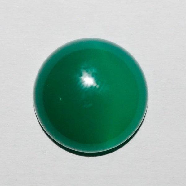 4Pcs Lot Agate Verte Cabochon Rond ( 4 Pcs ) 16mm