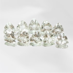 Prasiolite Faceted Trillion Lot 8mm.- 10 Pieces
