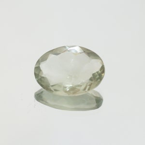 Green Amethyst Prasiolite Faceted Oval 17.8x13mm.-(8.3ct)