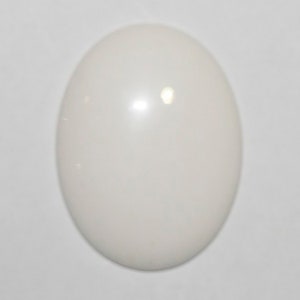 1Pcs White Agate Oval Cabochon 40x30mm