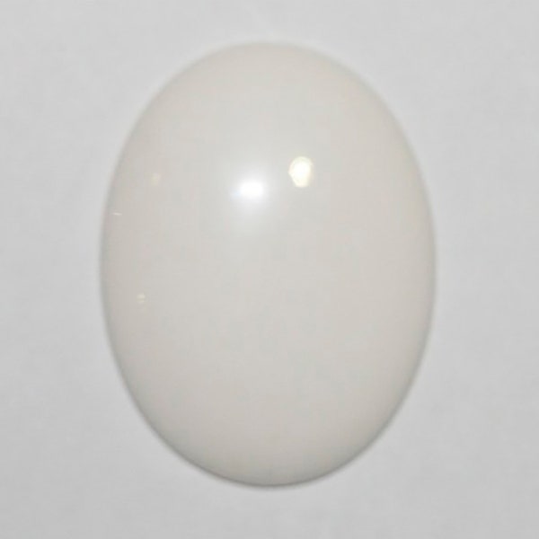 1Pcs Cabochon ovale ovale en agate blanche 40x30mm