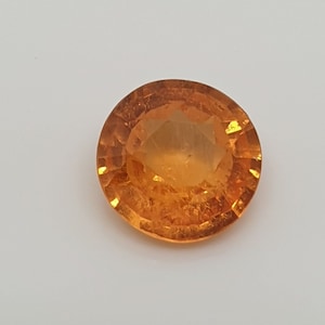 Spessartine Garnet Round Shape  7mm 1.75ct Orange Fanta Spessartite- Untreated Gemstone