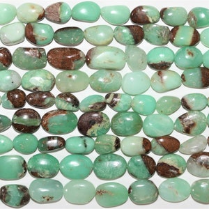 16&quot; St Chrysoprase Smooth Nugget Beads 12-16mm. Approx.- Strand 40cm.