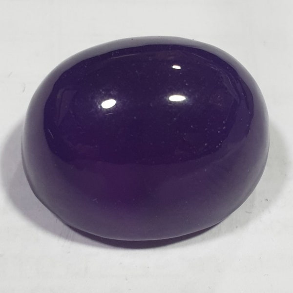 Burma Jade Purple Cabochon 47.8ct 21.6x17.2mm- Pierres précieuses Authentiques- Bijoux- Jade Violet