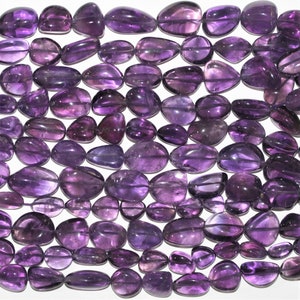22&quot; St Amethyst Smooth Nugget Beads 8-20mm. Approx.- Strand 56cm.