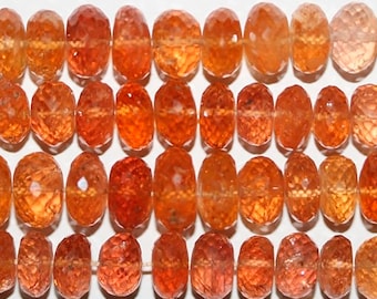 15" St Imperial Topaz Faceted Rondelle 9x6mm.-Strand 38mm
