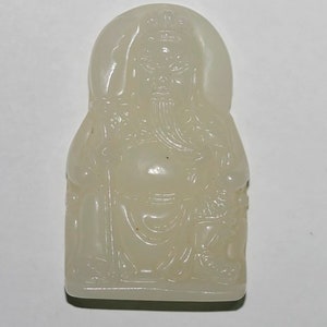 White Jade Pendant 52x47mm.