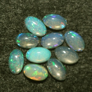 Ethiopian Opal Lot Oval Cabochon 5x3mm. (10pcs)