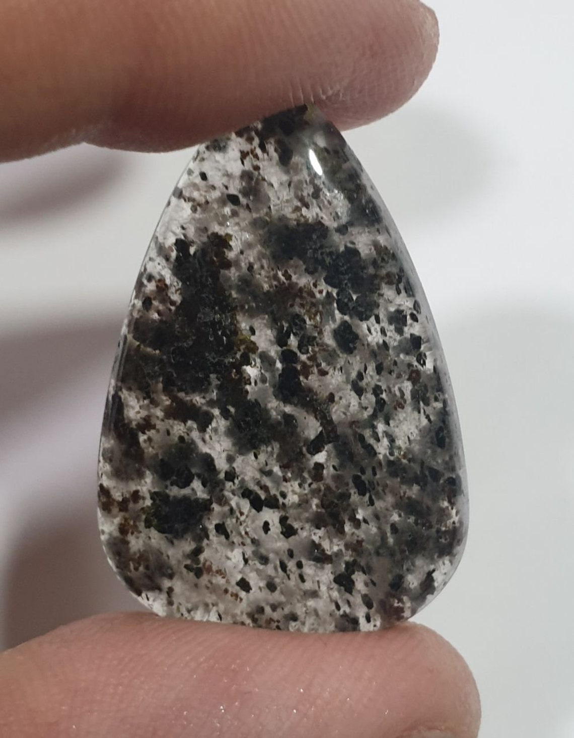 Pitaya Dragon Fruit Special Inclusions Quartz Smooth Drop 33.6x22.11mm ...