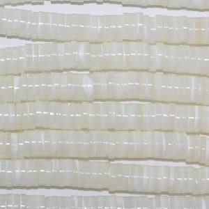 16&quot; St MOP Smooth Disk Beads 6x1.5mm.- Strand 40cm