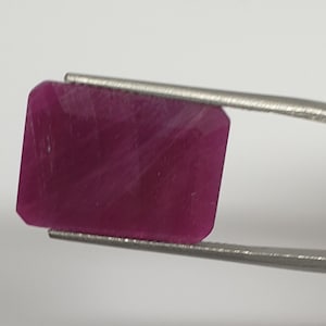 Big African Ruby Faceted Octagon 18.8x13.5x4.8mm. - 1 piece  Gemstone- 15ct