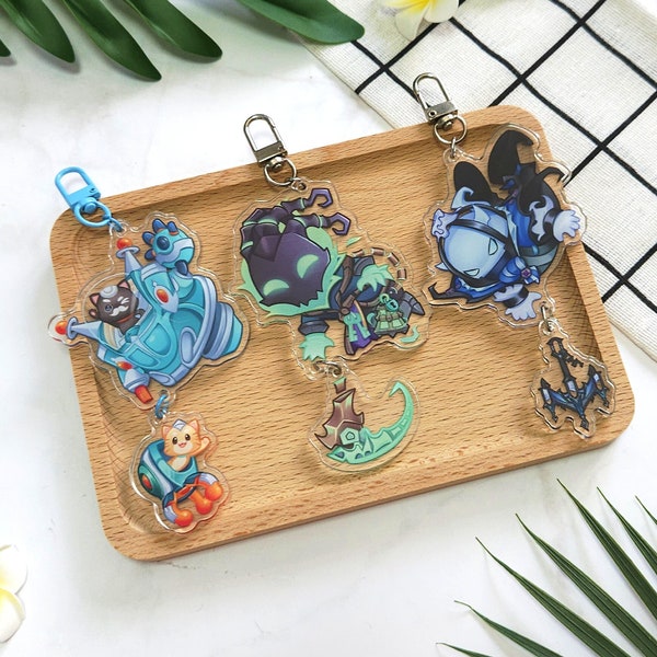 League of Legends Acrylic Charms | Hooks to Success Thresh Blitzcrank Nautilus