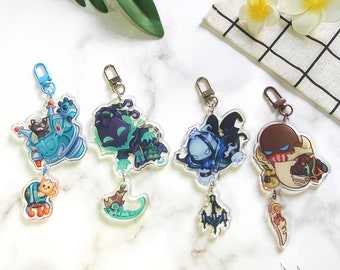 League of Legends Acrylic Keychain | Hooks to Success Thresh Blitzcrank Nautilus Pyke