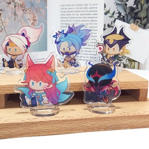 League of Legends Acrylic Standees | Mid Champions Vol.1 Yasuo, Akali, Leblanc, Ahri, Zed