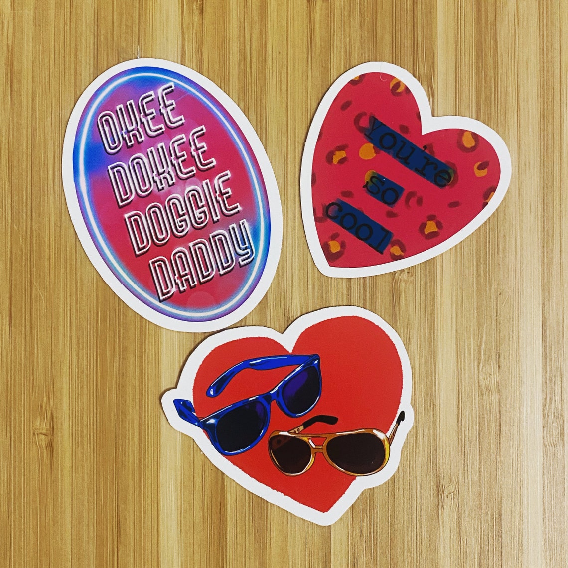 True Romance Sticker Pack Youre so Cool Okee Dokee From Etsy