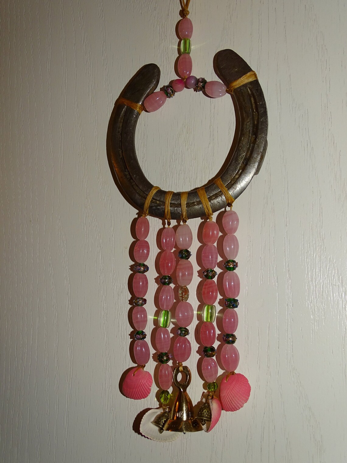 Horseshoe wind chime/ sun catcher Etsy