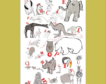 Animal Alphabet poster