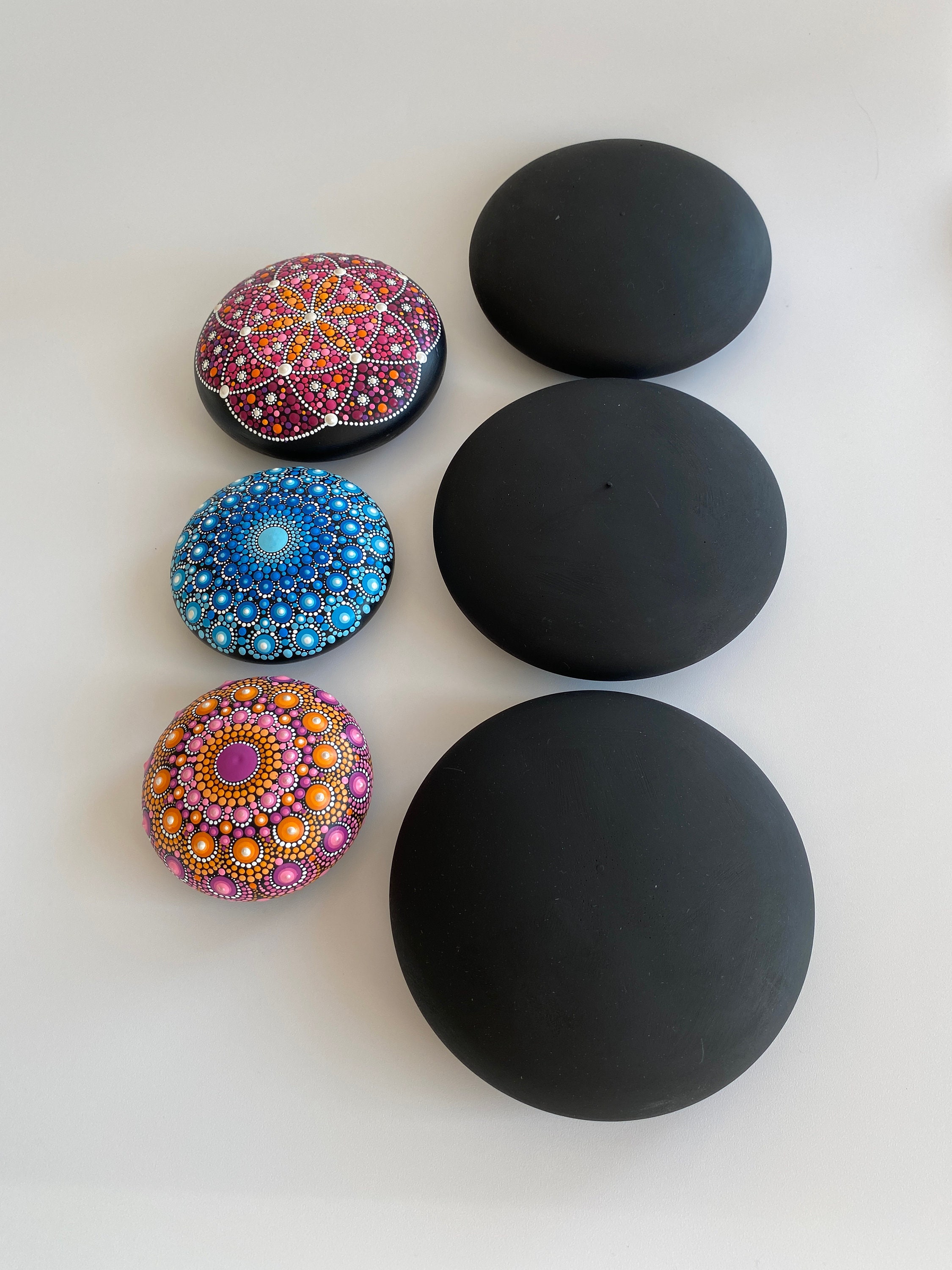 DIY Set 3 x Stein-Rohlinge aus Gips ideal für das bemalen und | Etsy