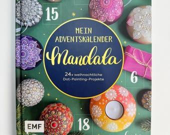 My Mandala Advent Calendar, 24 Christmas Dot Painting Ideas, Step-by-Step Mandala Book, Personalized Creative Christmas Gift