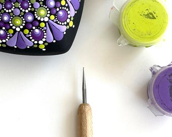 Small Dotting Tool for Swooshes, Fine Dots and Mandala Patterns, Dot Painting Stylus Tool for Stone Painting and Detail Work